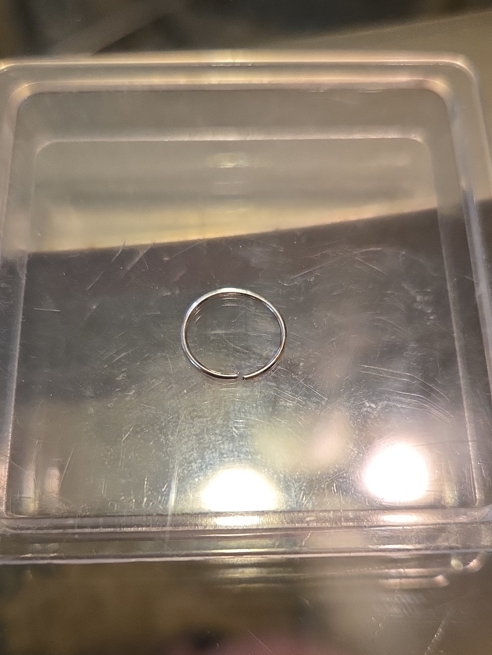 Minimal Thin Silver Hoop Ring - Simple Hoop